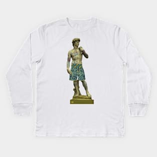 Tatts of David Kids Long Sleeve T-Shirt